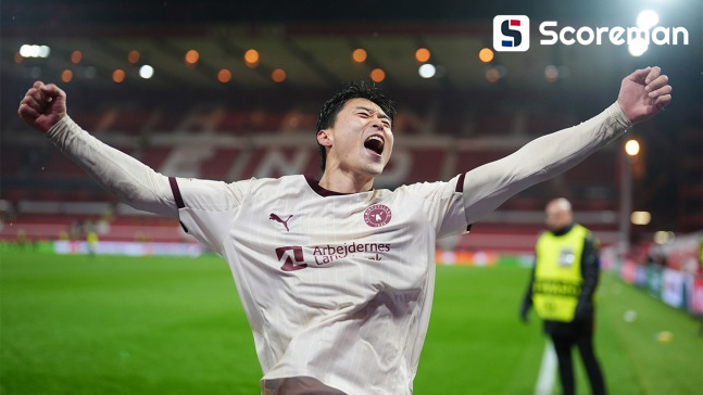 '조규성·이한범 선발 출전' 미트윌란, 오르후스에 2-1 승리